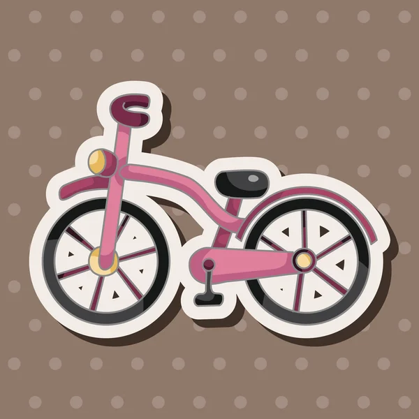 Transporte bicicleta elementos temáticos — Vector de stock