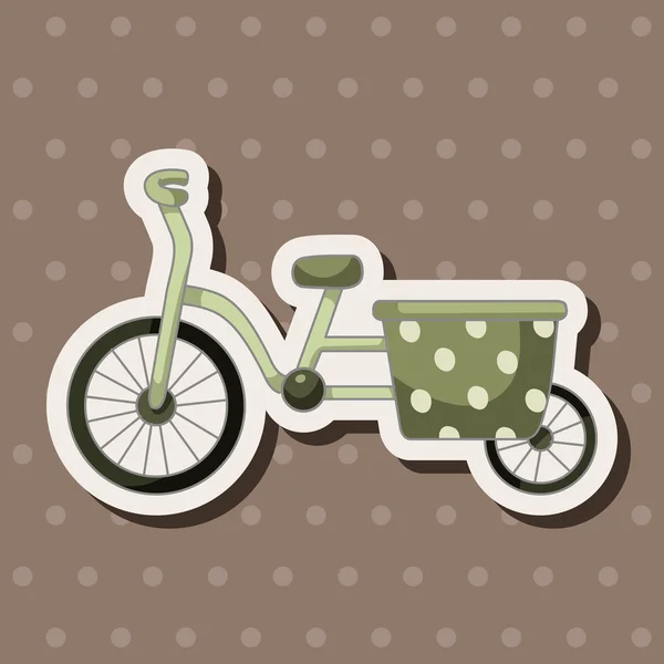 Элементы темы транспорта велосипед — стоковый вектор