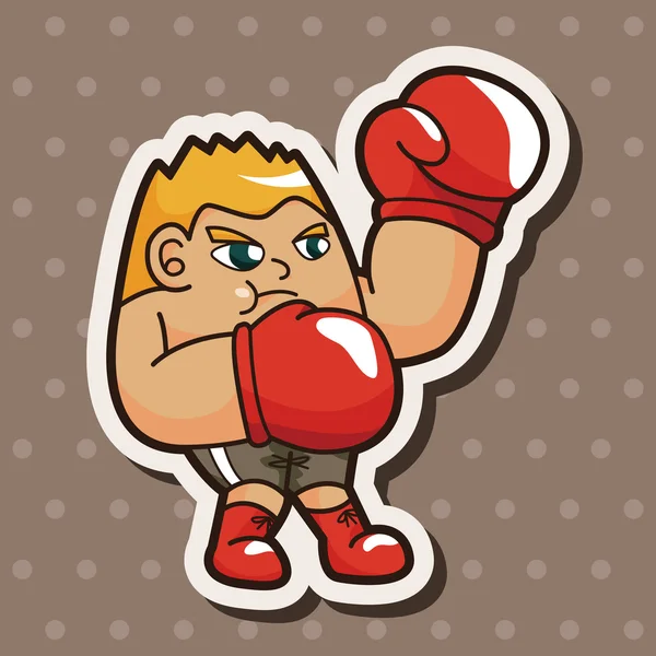 Elemente tematice boxer — Vector de stoc