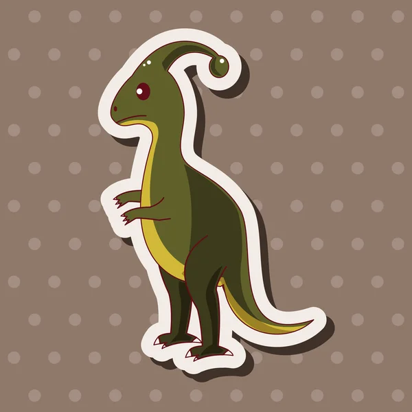 Elemente des Dinosaurierthemas — Stockvektor