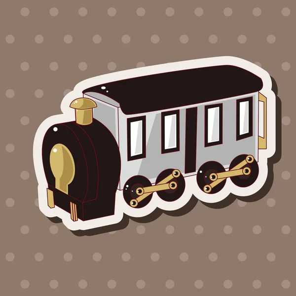 Transporte tren elementos temáticos — Vector de stock