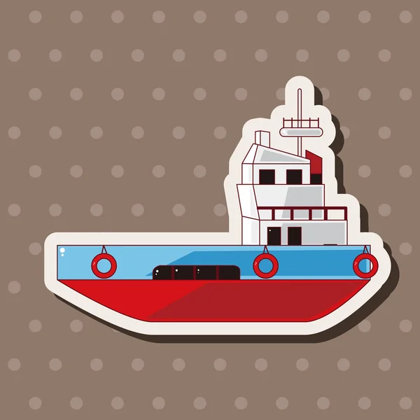 Prvky motivů lodní dopravy — Stockový vektor