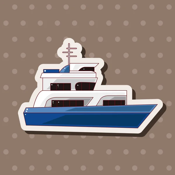 Elementos temáticos barco transporte — Vector de stock