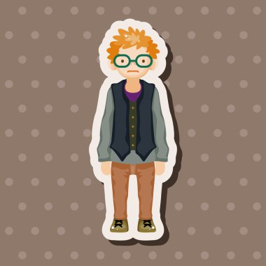 Erkek adam çizgi film Tema öğeleri