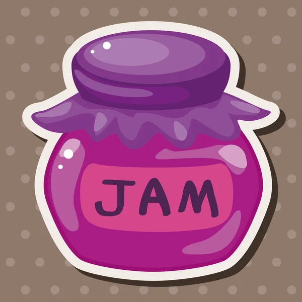 Jam thema-elementen — Stockvector