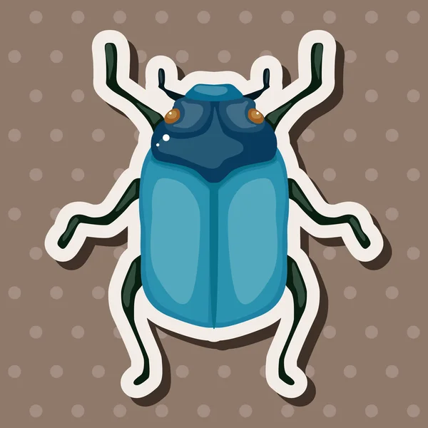 Elementos de dibujos animados bug — Vector de stock