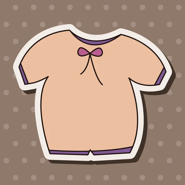 Baby kleding thema-elementen — Stockvector