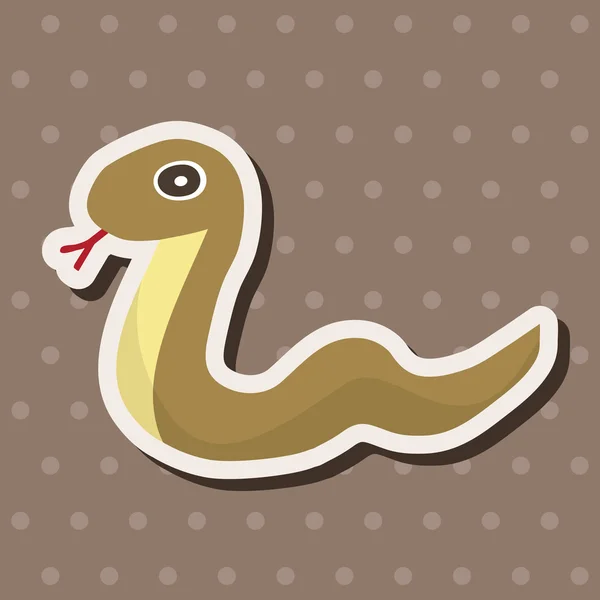 Animal Snake Cartoon Themenelemente — Stockvektor