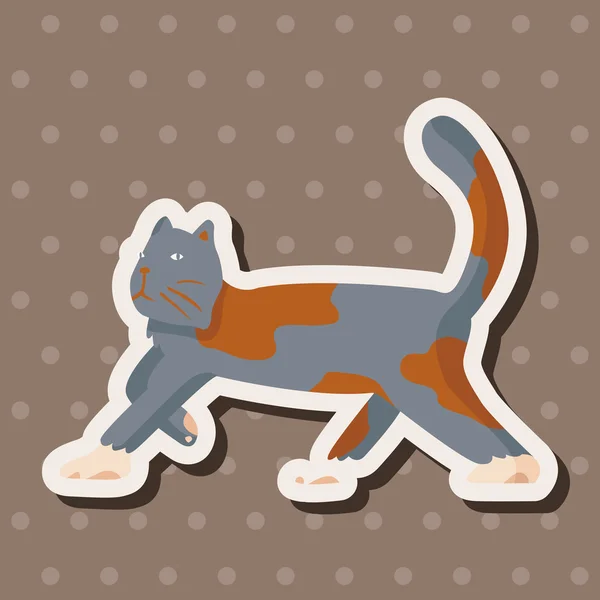 Елементи мультфільму про тваринного кота — стоковий вектор