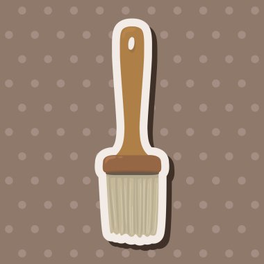 barbecue sauce brush equipment theme elements clipart