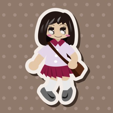 Öğrenci çizgi film Tema öğeleri