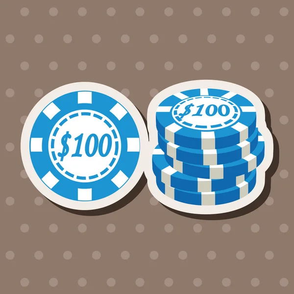 Casino talelement bollen tema — Stock vektor