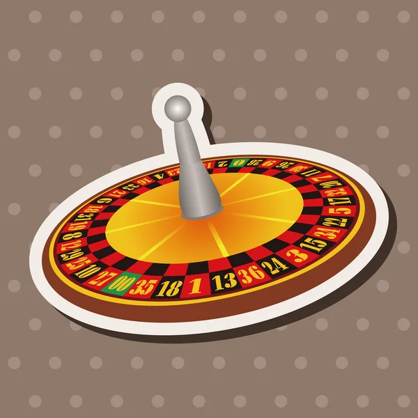 Casino Roulette Themenelemente — Stockvektor