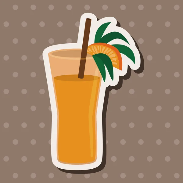 Juice drink temaelement — Stock vektor