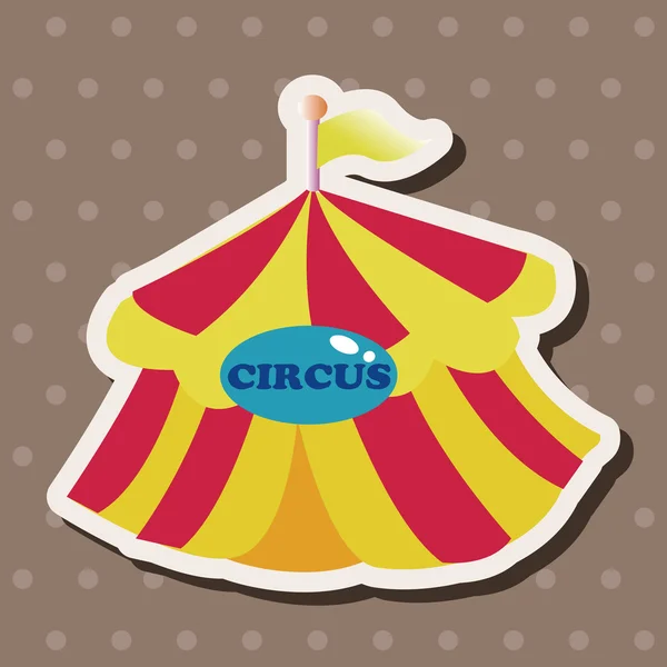 Circus tenten thema-elementen — Stockvector