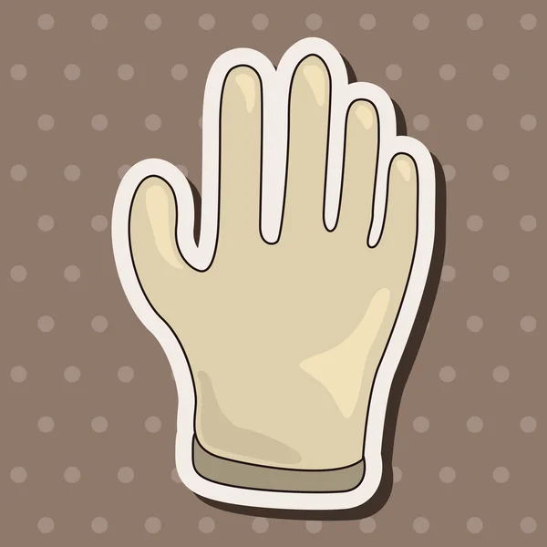 医療用手袋のテーマの要素 — ストックベクタ
