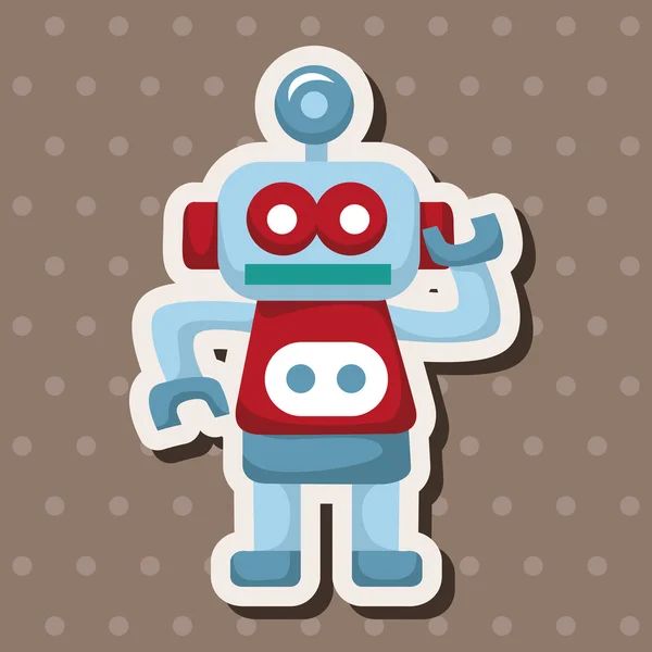 Elementos de tema robot — Vector de stock