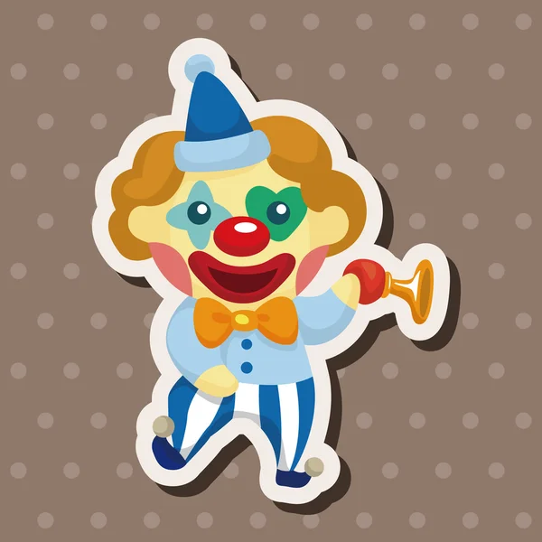 Clowner temaelement — Stock vektor