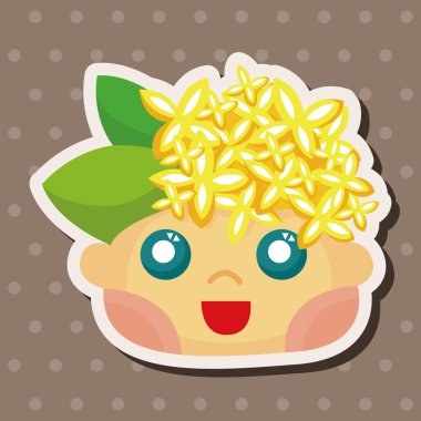 çiçek elf Tema öğeleri