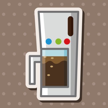 Ev aletleri Tema kahve makine elemanları