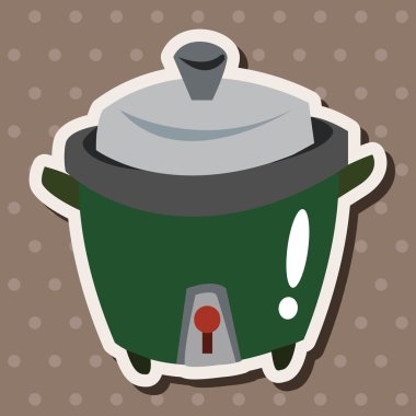 Ev aletleri Tema pirinç Ocak öğeleri