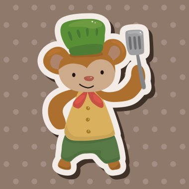 hayvan maymun Şef çizgi film Tema öğeleri