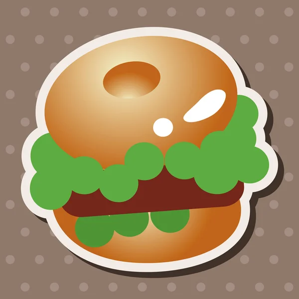 Elementos temáticos de hamburguesa — Archivo Imágenes Vectoriales