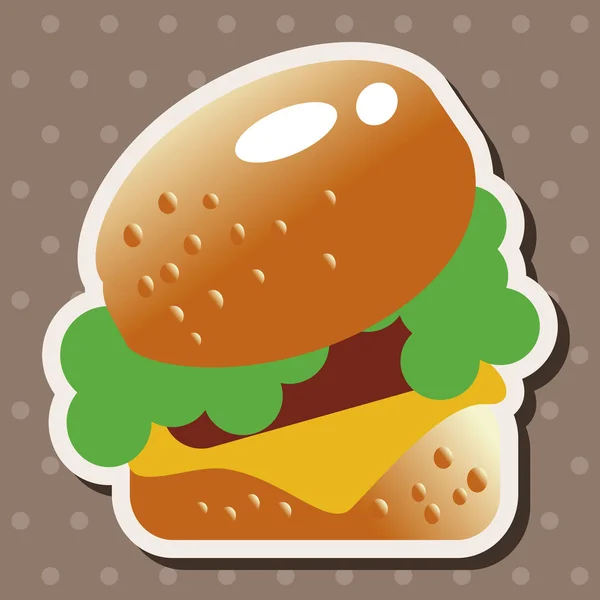 Hamburger téma elemek — Stock Vector