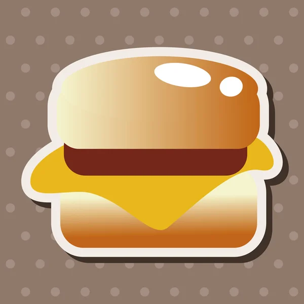 Hamburger thema-elementen — Stockvector