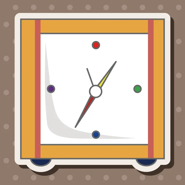 Reloj tema elementos — Vector de stock