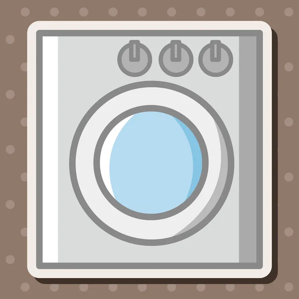 Washing machine theme elements — Stock Vector