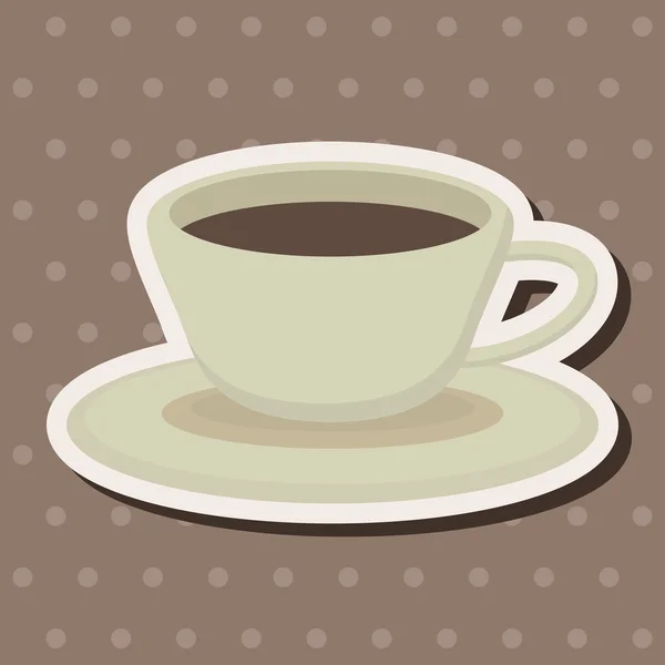 Kaffe temaelement — Stock vektor
