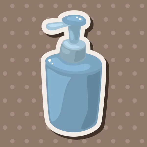 Banheiro shampoo elementos temáticos — Vetor de Stock