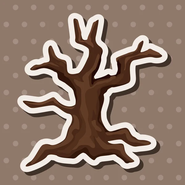 Halloween strom téma prvky — Stockový vektor