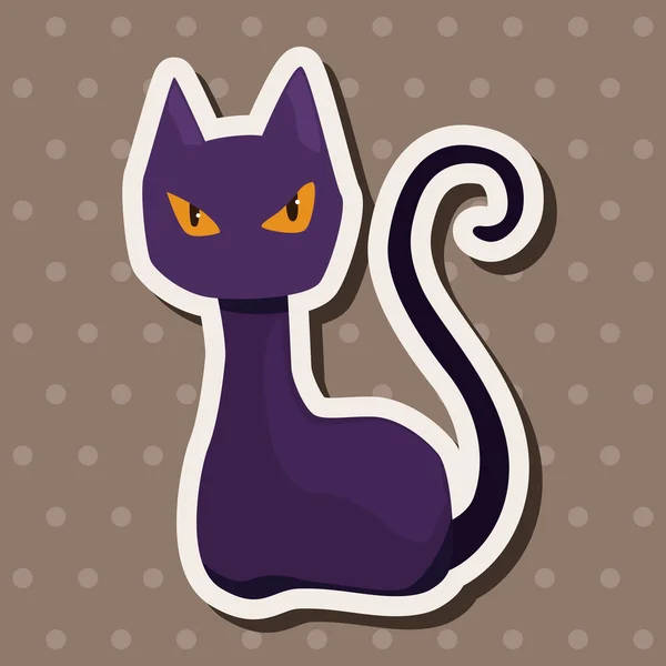 Elementos temáticos gato malvado — Vector de stock