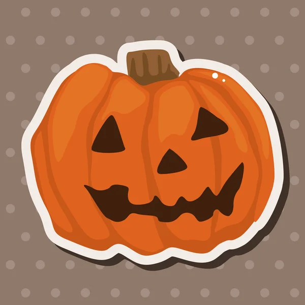 Halloween pompoen thema-elementen — Stockvector