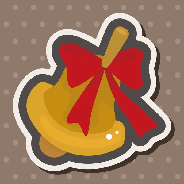 Elementos de Navidad campana tema — Vector de stock