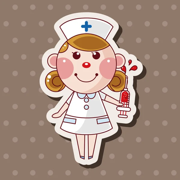 Nurse theme elements — Stock Vector