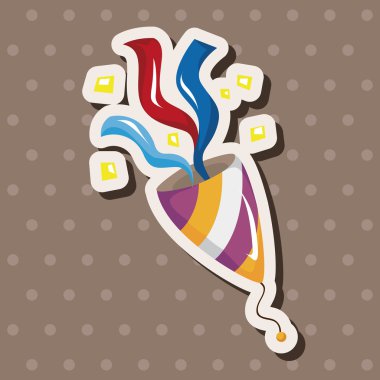 Doğum günü şerit Tema öğeleri