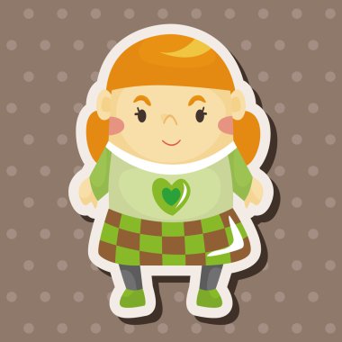 가족 할머니 캐릭터 테마 요소