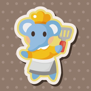 hayvan fil Şef çizgi film Tema öğeleri