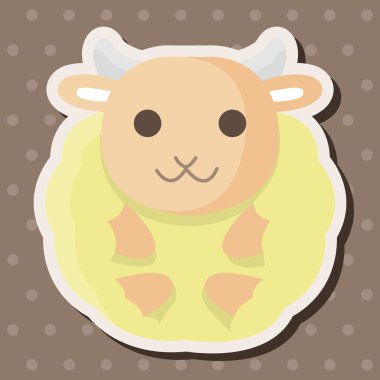 Tema öğeleri hayvan koyun karikatür