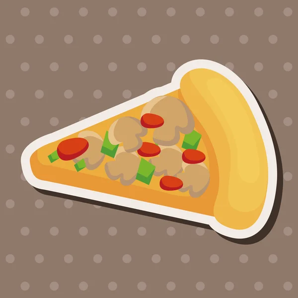 Éléments de thème pizza — Image vectorielle