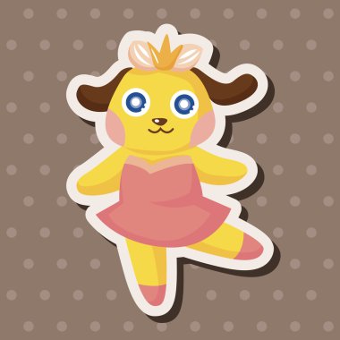 hayvan köpek çizgi film Tema öğeleri dans