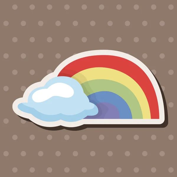 Väder rainbow temaelement — Stock vektor