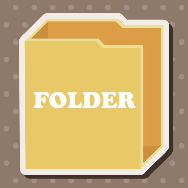 Folder file icon theme elements — Stock Vector