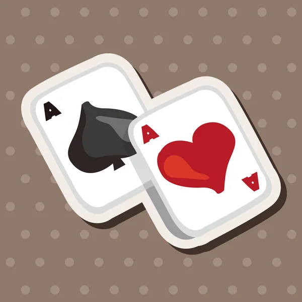 Елементи покерної картки казино — стоковий вектор