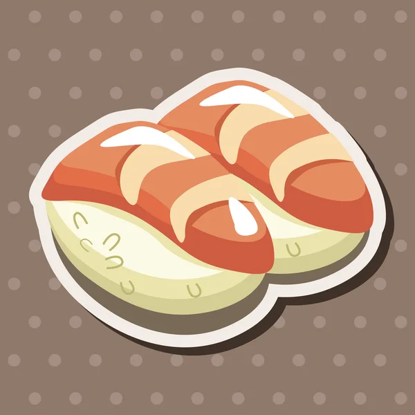 Éléments du thème Sushi — Image vectorielle