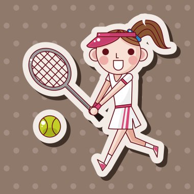 Tenis oyuncu Tema öğeleri