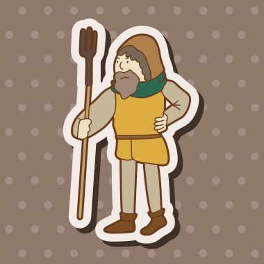 karikatür karakter kişi tema öğeleri